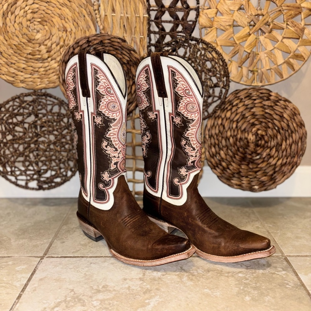 Ariat Women's Heeled Boots - Brown and Cream